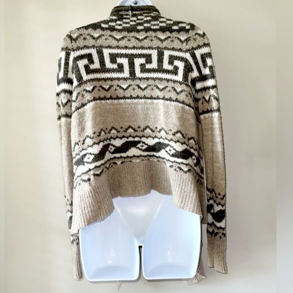 Abercrombie & Fitch Wool Blend Open Front Waterfall Cardigan Sweater Womens XS/S - Picture 4 of 13